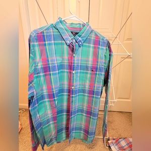 Mens Vinyard Vines slim fit shep shirt Size L